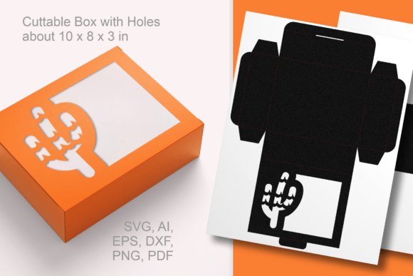 Cactus Wide Window Rectangular Favor Box: The Perfect DIY Gift Packaging Solution