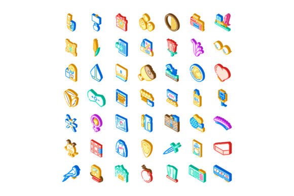Diverse Collection of Isometric Flat Design
