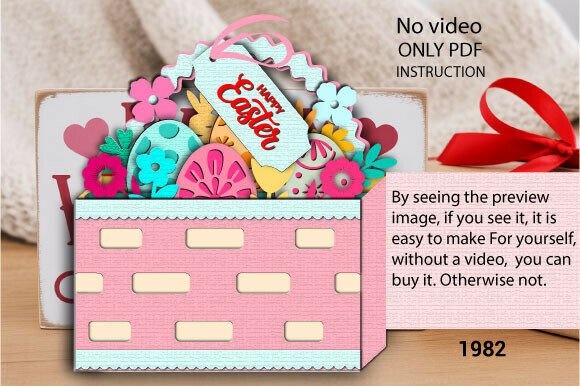Easter Egg Basket SVG Layer Template1982 – A Smart Choice for Creative Easter Projects