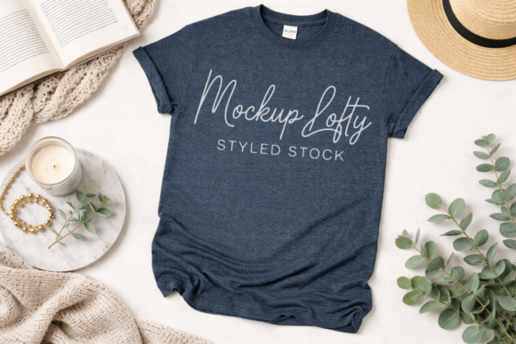 Elevating Brand Identity with the Gildan 5000 Dark Heather Unisex Mockup