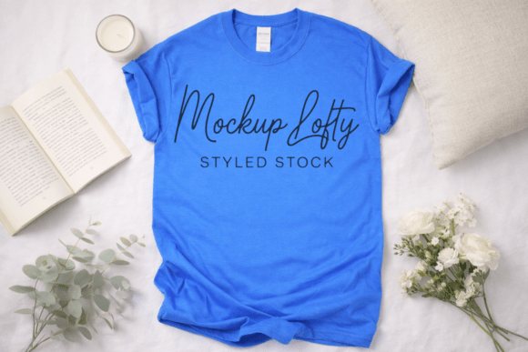 Evaluating the Gildan 5000 Royal Blue Unisex Mockup for Professional Design Presentation
