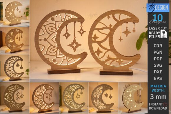 Exploring the Beauty and Functionality of Laser-Cut Moon Nightlight Lamps