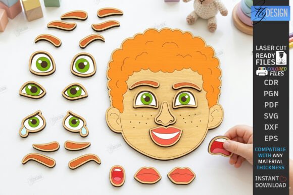 Exploring the Make a Face Wooden Puzzle: A Creative and Educational Laser-Cut Design for Kids and Makers