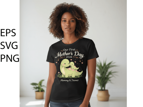 First Mothers Day Dino 2026 SVG: A Cute Keepsake for New Moms