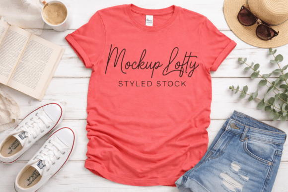 Gildan 64000 Coral Silk Unisex Mockup Guide