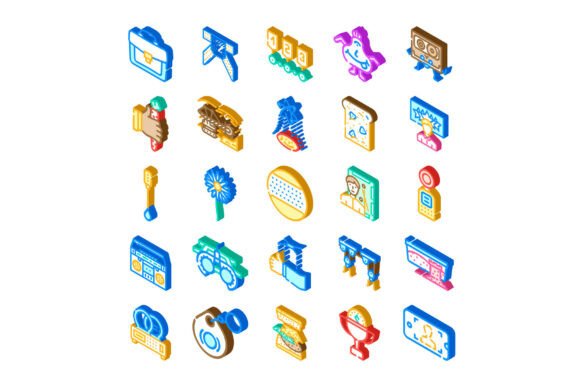Isometric Icons: Versatile Design Assets for Modern Visual Projects