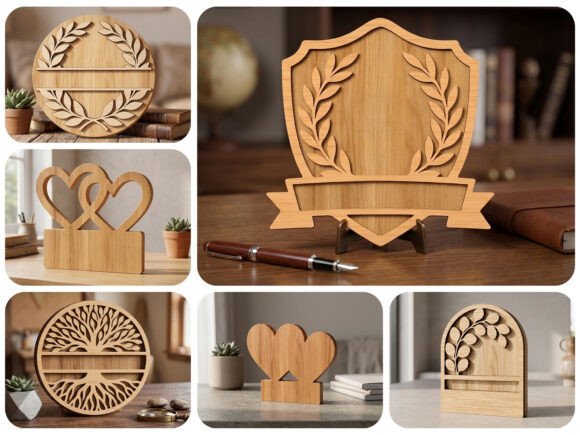 Laser Cut Blank Sign Set Split Monogram: A Versatile Design Bundle for Custom Creations