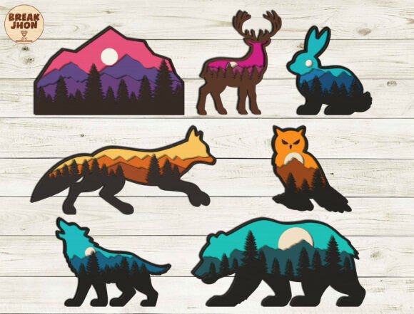 Layered Wildlife Laser Cut SVG Bundle: A Practical Resource for Crafters and Makers