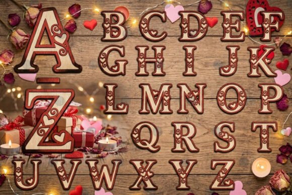 Mastering Romantic Crafts: A Complete Guide to the Laser Cut Valentine Alphabet SVG Bundle