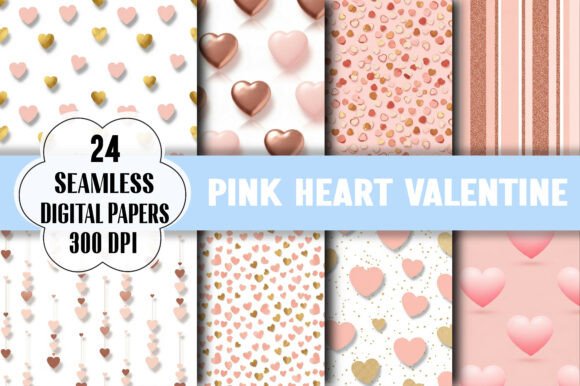 Pink Heart Valentine Digital Pattern: Elevating Modern Creative Projects
