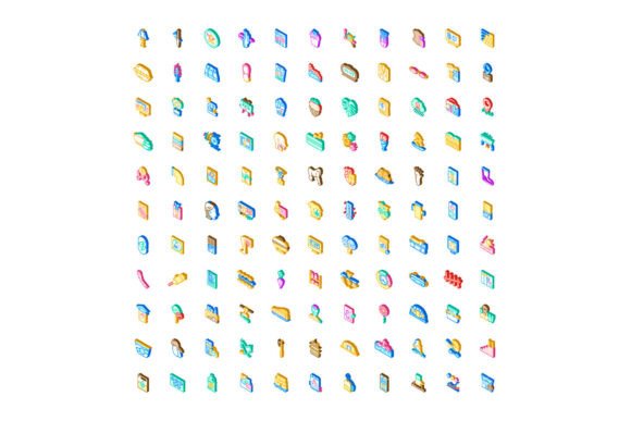 Streamlining Design Workflows with a Collection of Isometric Web App Icons Pr