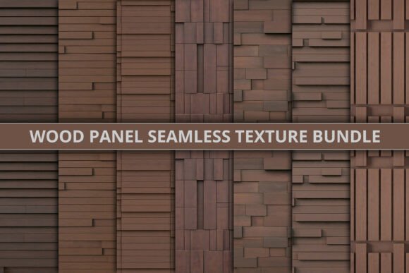 Wood Panel Seamless Texture Bundle: Elevating Digital Design with Natural Realism